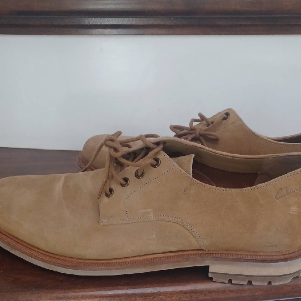 Clarks Tan Suede Men's Shoes